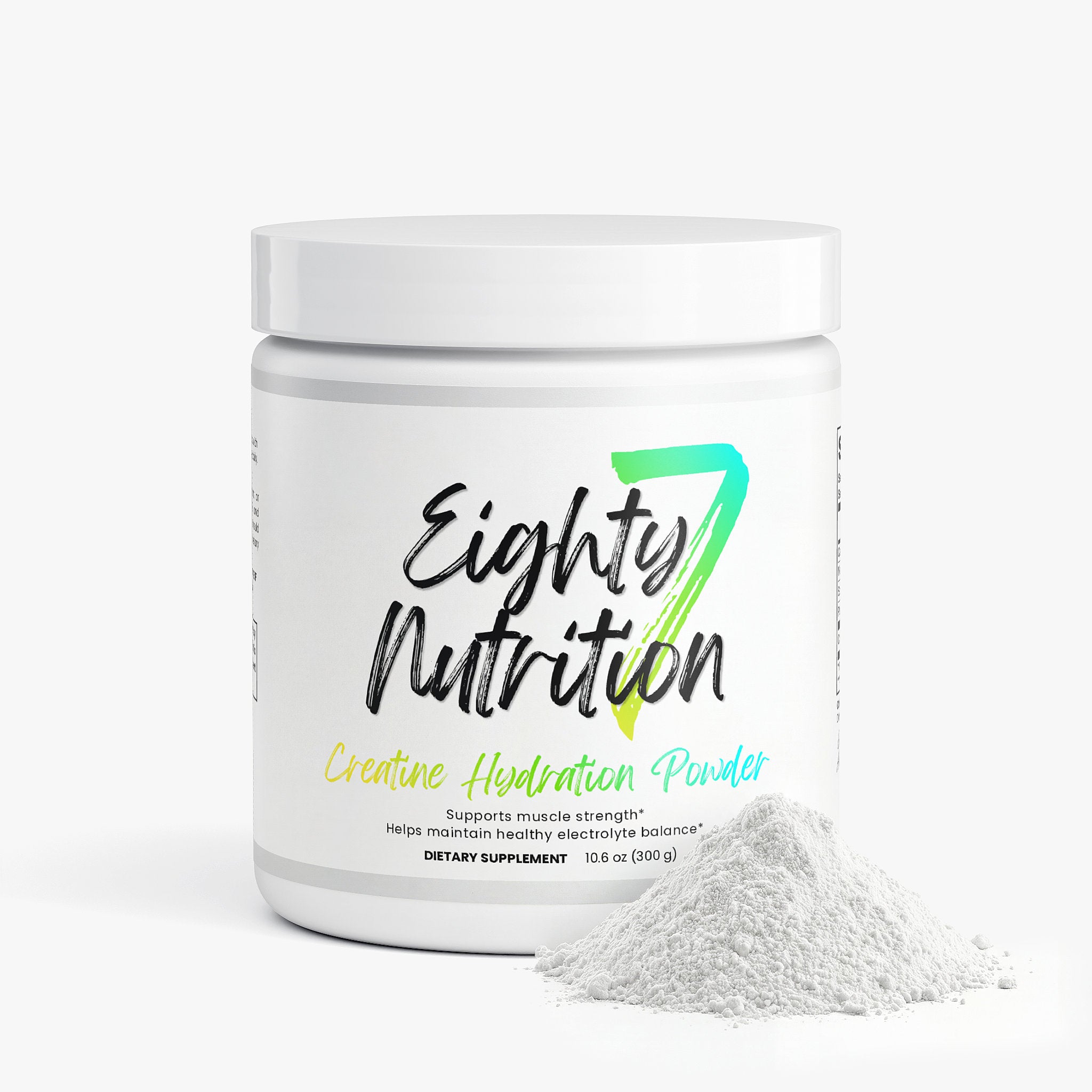 Eighty Nutrition creatine hydration powder container on a white background
